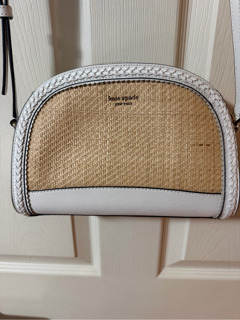 Kate Spade New York Reiley Straw Dome Crossbody Bag - Picture 3 of 13